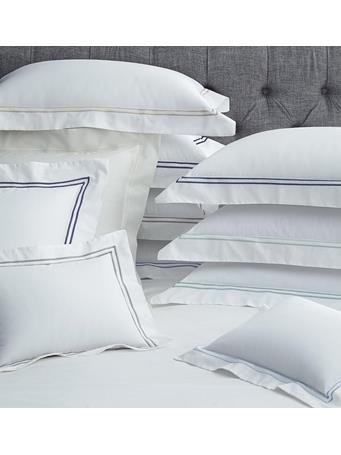 SFERRA - Grande Hotel Pillow Case Pair WHITE/GREY