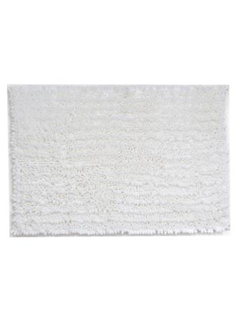 BATH MAT -  Super Bobble, Super soft, & Quick drying Chenille bath mat WHITE