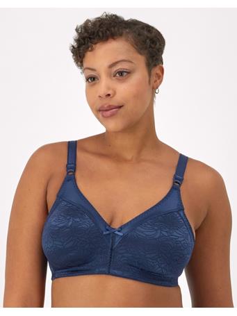 BALI - Double Support Lace Wireless Bra IN THE NAVY