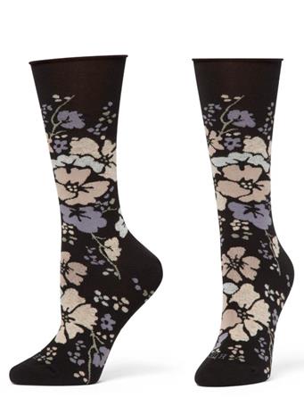 HUE - Jean Socks NEUTRAL FLORAL