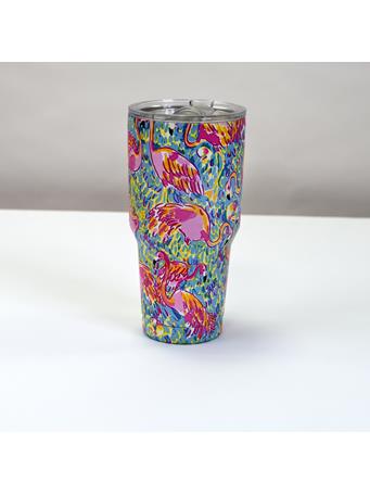 32°N - Stainless Steel Vacuum Insulated 30oz Tumbler with Slider Lid - Flamingo No Color