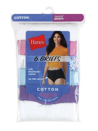 HANES - Cool Comfort™ Women's Cotton Brief Panties 6-Pack ASST
