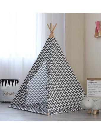 Zig Zag Print Teepee With Mat NO COLOR