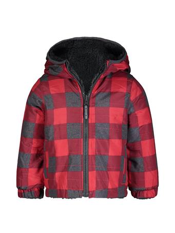 LONDON FOG - Check Midweight Reversible Jacket RED