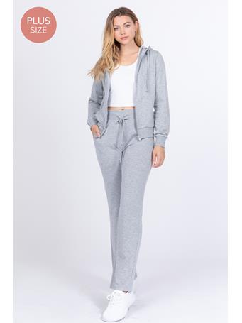 ACTIVE BASIC - Hoodie Jacket & Pants Set H GREY