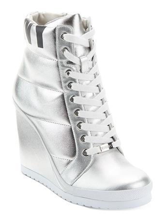 DKNY - Noho Wedge Sneaker Boot SILVER