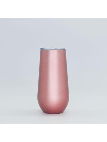 32°N - Stainless Steel Vacuum Insulated 6oz Champagne Tumbler with Lid ROSE GOLD