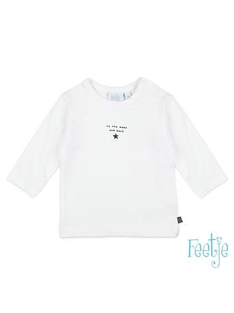 FEETJE - MINI PERSON Puff Print Long Sleeve Top WHITE