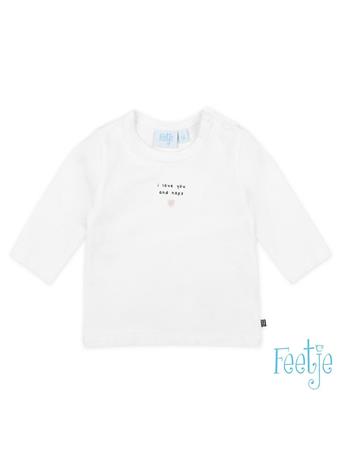 FEETJE - DOTS Puff Print Long Sleeve Top WHITE