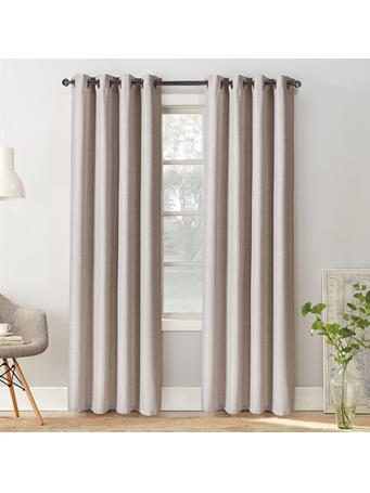 EDEN & WEST - Faux Linen panel 10 GREY