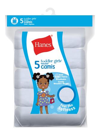 HANES - Toddler Girl Cami 5 Pack  No Color