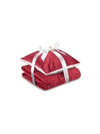 DORMEO - Throw & Pillow Set RED