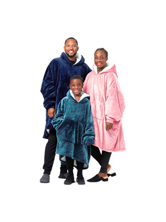HUGGIN' HOODIE - Kids Wearable Hoodie Blanket GREY