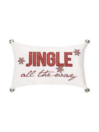 C&F HOME - Jingle All the Way Decorative Pillow WHITE