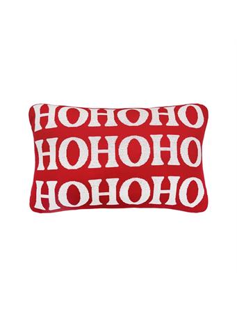 C&F HOME - HOHOHO Knit Decorative Pillow RED