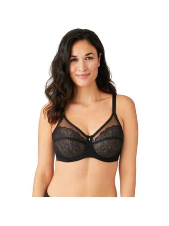 WACOAL - Retro Chic Hi-Cut Underwire Bra BLK ONYX