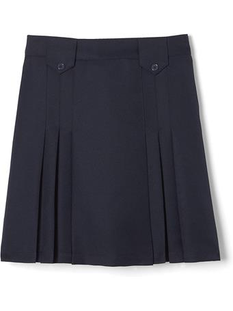 FRENCH TOAST - Front Pleat Skirt NAVY