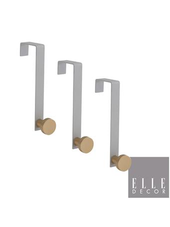 ELLE - Over-the-Door Hooks GREY