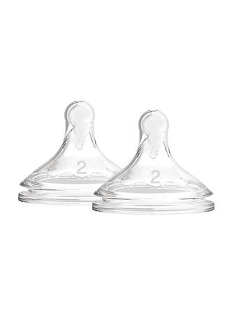 DR. BROWN'S - Natural Flow? Options+? Baby Bottle Nipples, Wide-Neck - Level 2 No Color