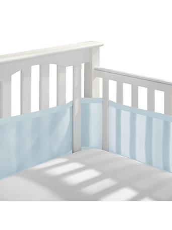 BREATHABLE BABY - Classic Breathable Mesh Crib Liner - Aqua AQUA