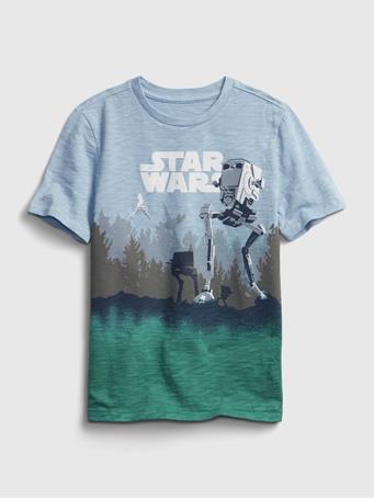 GAP - Kids Star Wars Dip-Dye Graphic T-Shirt BLEACH BLUE