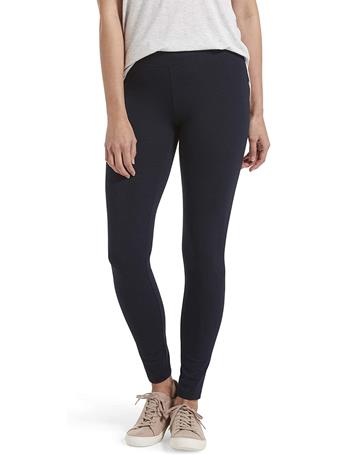 HUE - Women'S Cotton Ultra Legging With Wide Waistband NAVY