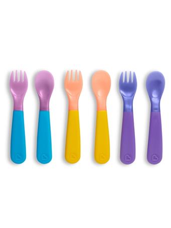 MUNCHKIN - Colorreveal Color Changing Toddler Forks & Spoons NO COLOR