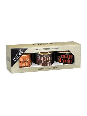 GOURMET DU VILLAGE - 3 Seasonings In Natural Kraft Gift Box NO COLOR