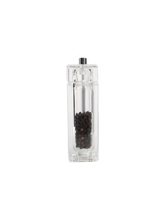 T&G - Square Acrylic Pepper Mill CLEAR