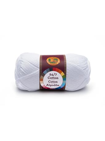 LION BRAND - 24/7 Cotton Yarn 100 WHITE