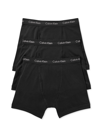CALVIN KLEIN - Cotton Stretch 3-Pack Boxer Brief BLACK