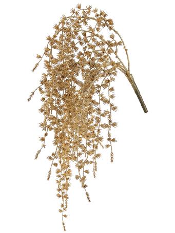 ALL STATE FLORAL - 26" Glittered Pine Hanging Bush GOLD