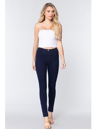 ACTIVE BASIC - Knit Twill Jeggings NAVY