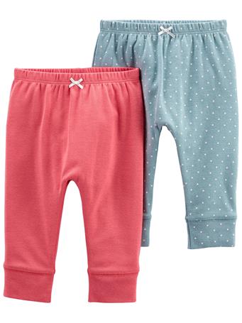 CARTERS - 2-Pack Pull-On Pants PINK BLUE