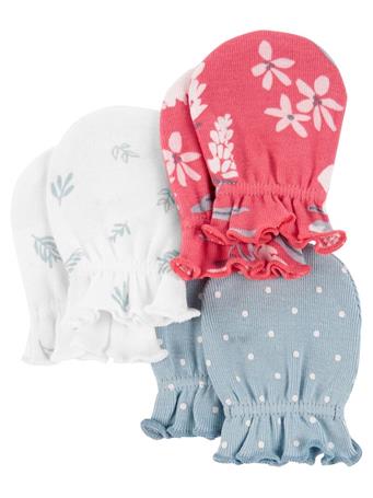 CARTERS - 3-Pack Mittens PINK