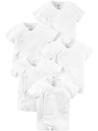 CARTERS -  5-Pack Side-Snap T-Shirts NO COLOR