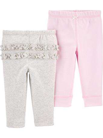 CARTERS - 2-Pack Cotton Pants PINK GREY
