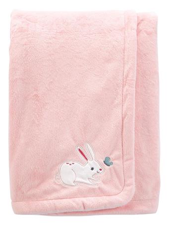 CARTERS - Bunny Fuzzy Plush Blanket NO COLOR
