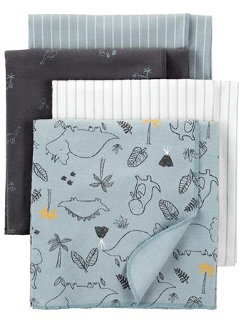 CARTERS - 4-Pack Receiving Blankets NO COLOR