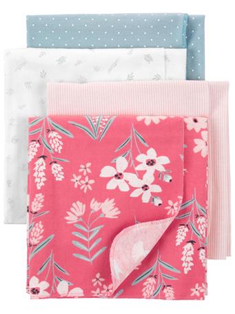 CARTERS - 4-Pack Receiving Blankets NO COLOR