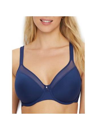 BALI - One Smooth Ultra Light Illusion Neckline Underwire Bra IN THE NAVY 2