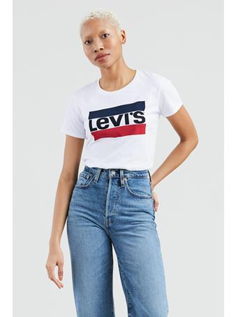 LEVIS - Perfect Graphic Tee Good Sportswear Logo LOO WITE