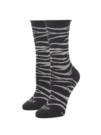HUE - Jeans Sock BLK FLORAL
