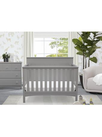 DELTA - Fancy Solid Back Crib GREY