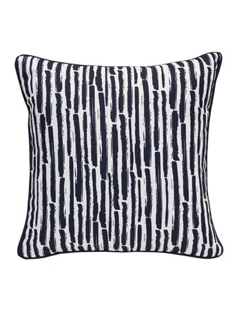 OUTDOOR - Urban Chic Abstract Stripe In/Out, Decorative Pillow NAVY