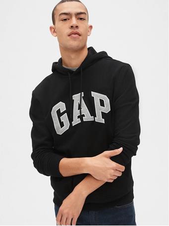 GAP - Logo Fleece Hoodie TRUE BLACK V2