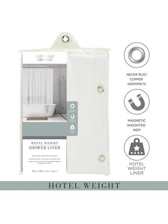 KENNEDY INTERNATIONAL - Hotel Weight Shower Liner WHITE