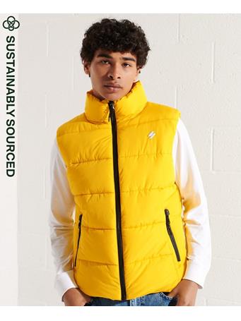 SUPERDRY - Sports Puffer Gilet NAUTICAL YELLOW