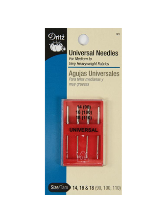 DRITZ - Universal Machine Needles - Size 11, 14 & 16 NOVELTY