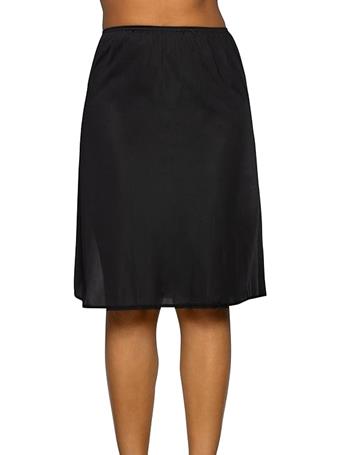 VANITY FAIR - Single Slit Half Slip MID BLACK